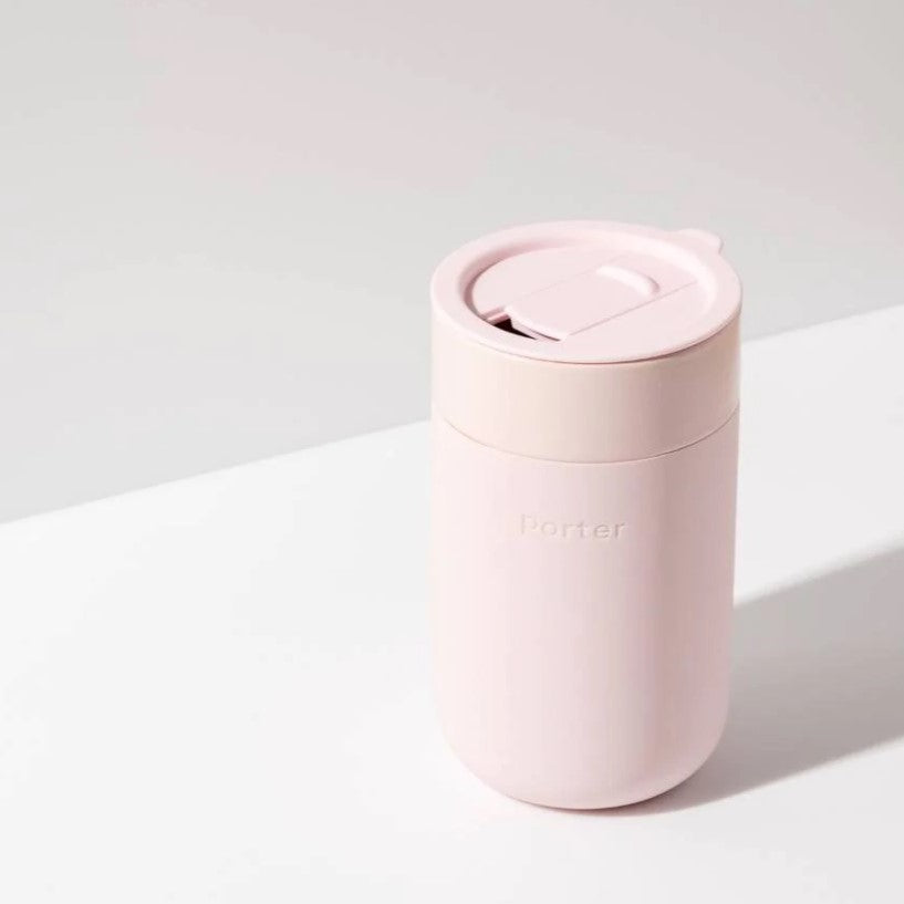 Ceramic Travel Mug with Silicone Sleeve - 16 oz.