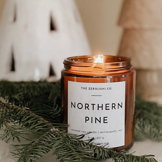 Coconut Soy Holiday Scented Candle - 8.5 oz. Amber Jar