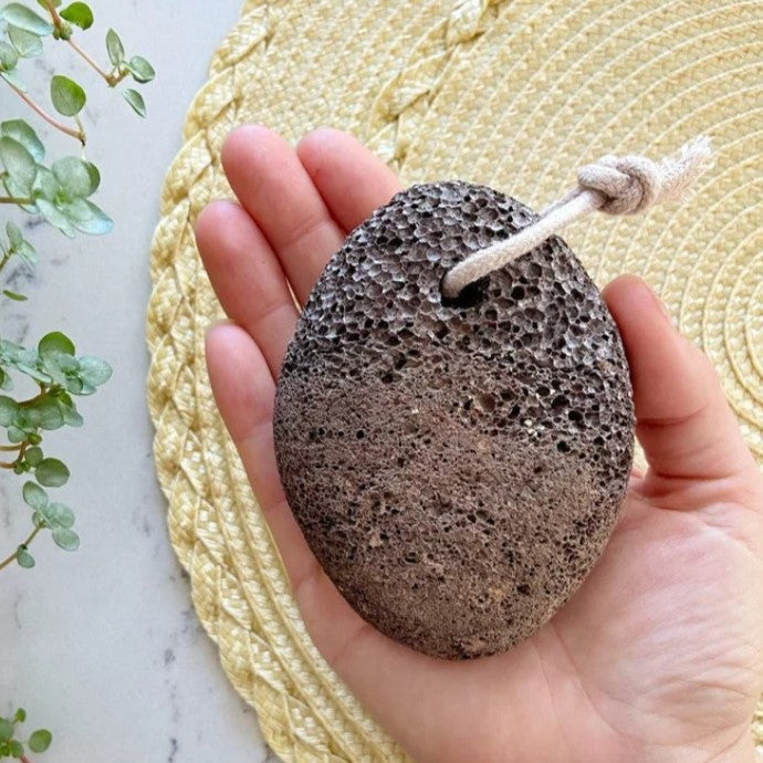 Lava Pumice Stone on Cotton String