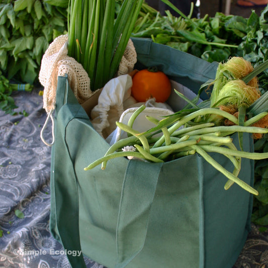 Deluxe Canvas Tote With Interior Pockets