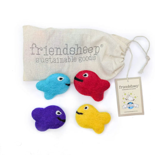 Organic Wool Plastic Free Fish Cat Toy