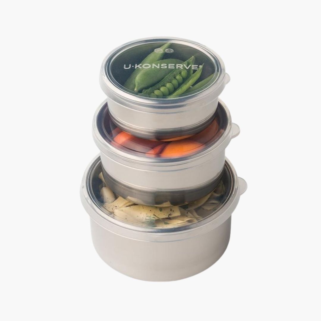 Round Stainless Steel Food Storage Container