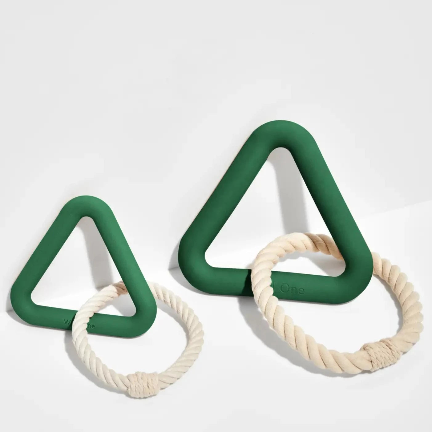 Natural Rubber Triangle Tug Rope Dog Toy