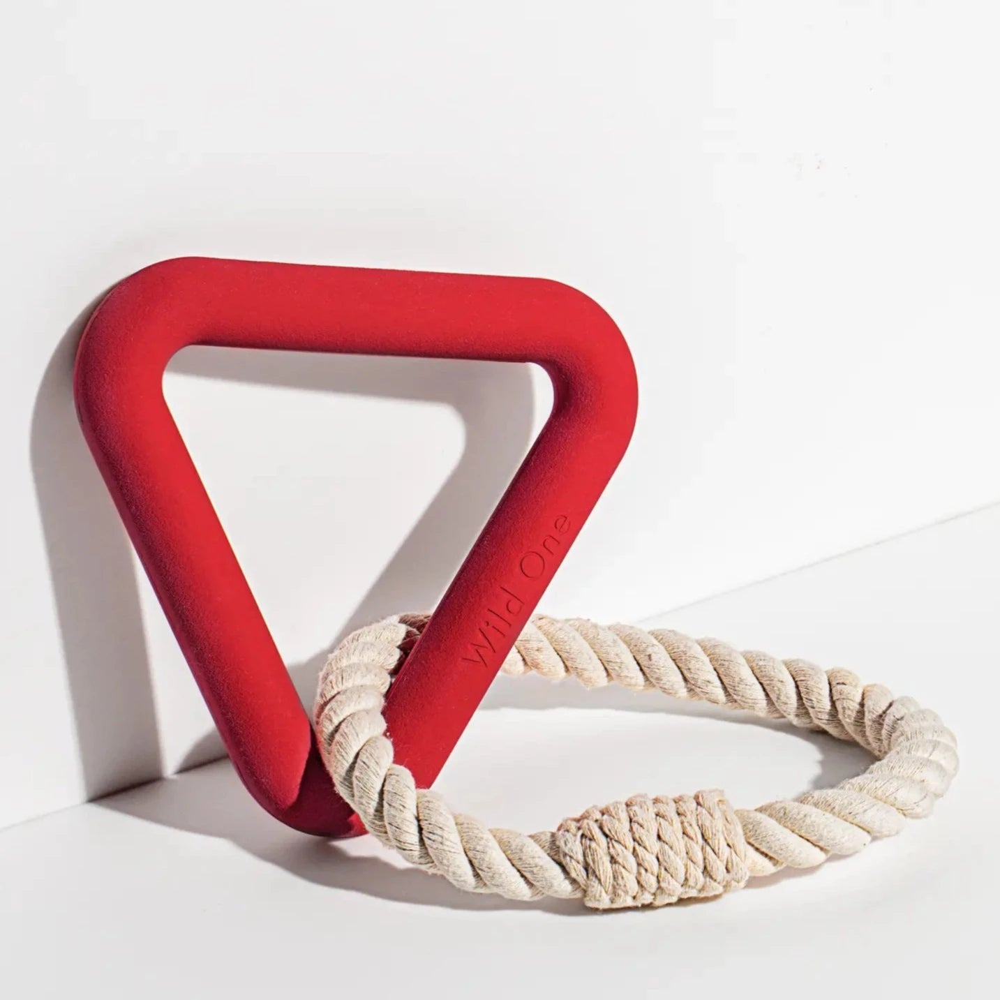 Natural Rubber Triangle Tug Rope Dog Toy