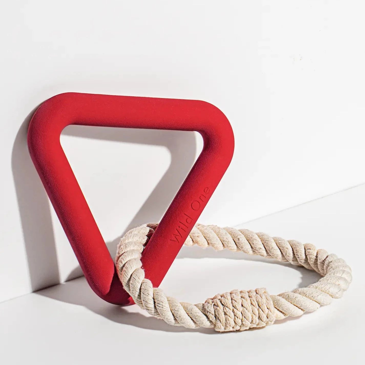 Natural Rubber Triangle Tug Rope Dog Toy