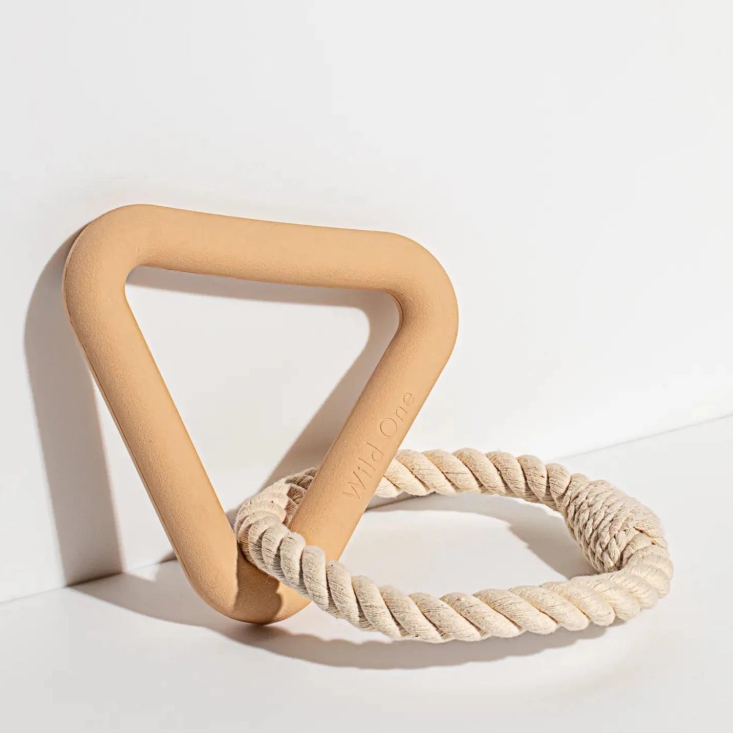 Natural Rubber Triangle Tug Rope Dog Toy