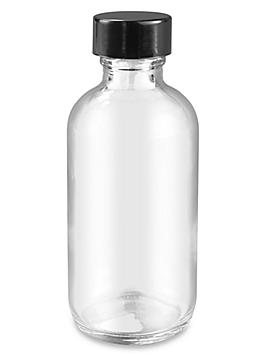 Glass Bottle - Clear Boston Round