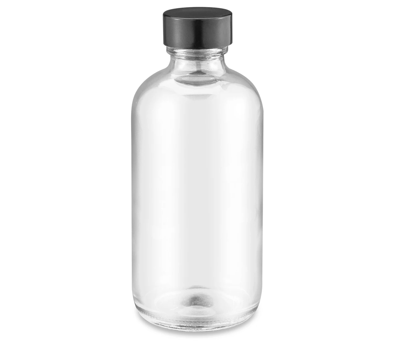 Glass Bottle - Clear Boston Round