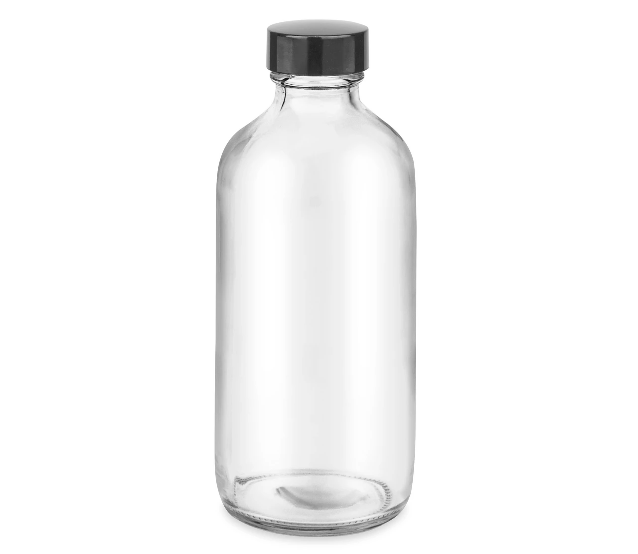 Glass Bottle - Clear Boston Round