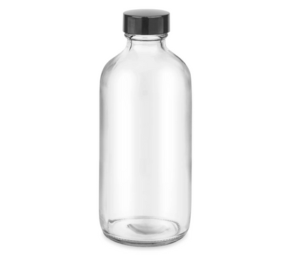 Glass Bottle - Clear Boston Round