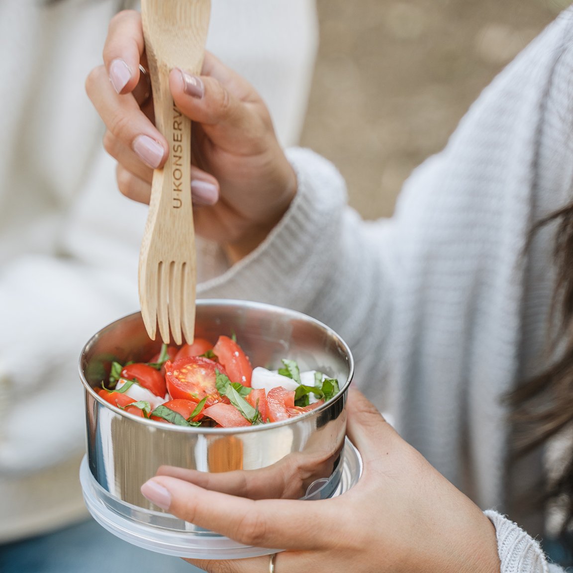 Round Stainless Steel Food Storage Container