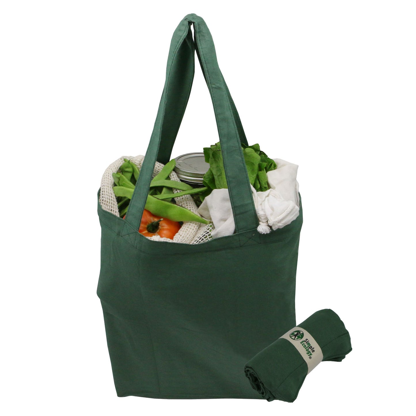 Roll-Up Cotton Tote Bag