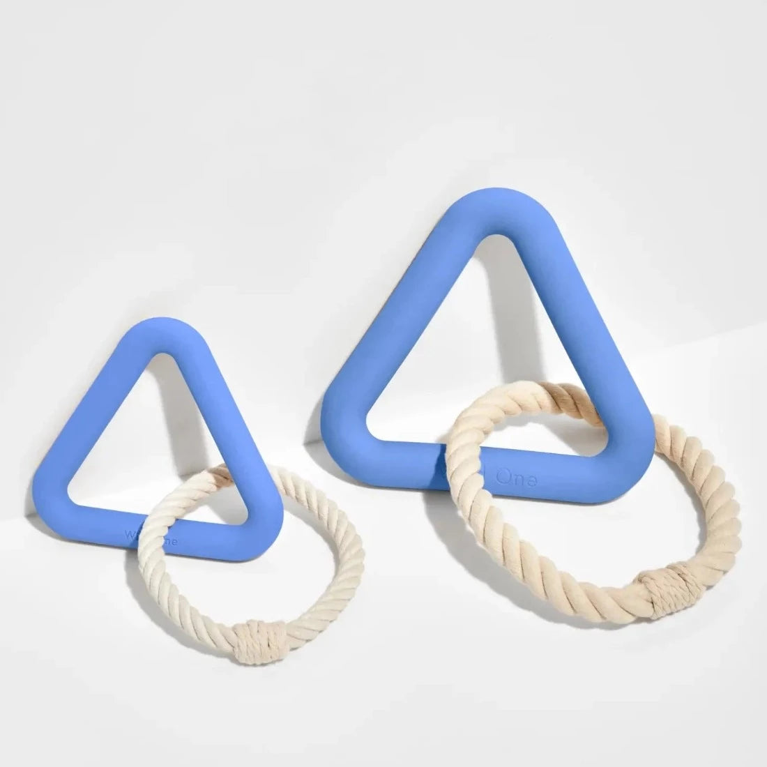 Natural Rubber Triangle Tug Rope Dog Toy