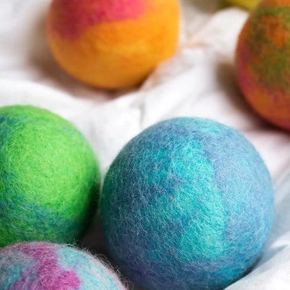 Organic Wool Dryer Balls - Fun Patterns